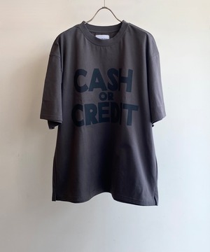 BLACK WEIRDOS/24SS-TS08 CREDIT Tee(CHARCOAL)