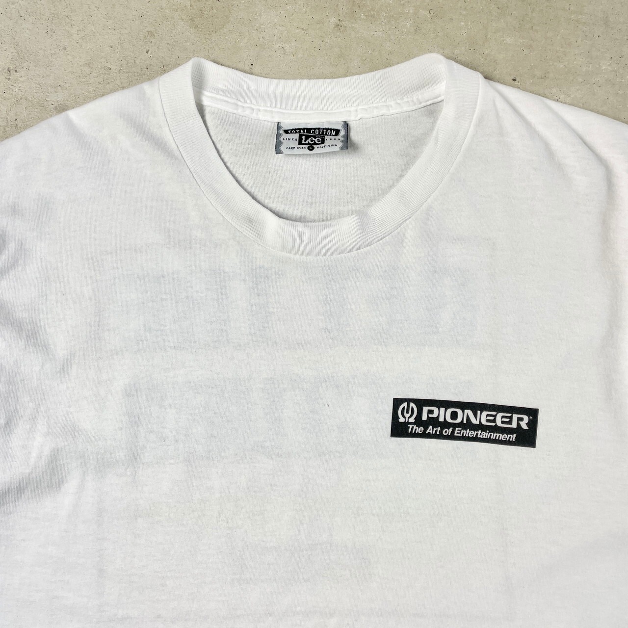 90年代 USA製 PIONEER パイオニア 企業ロゴ バックプリントTシャツ 