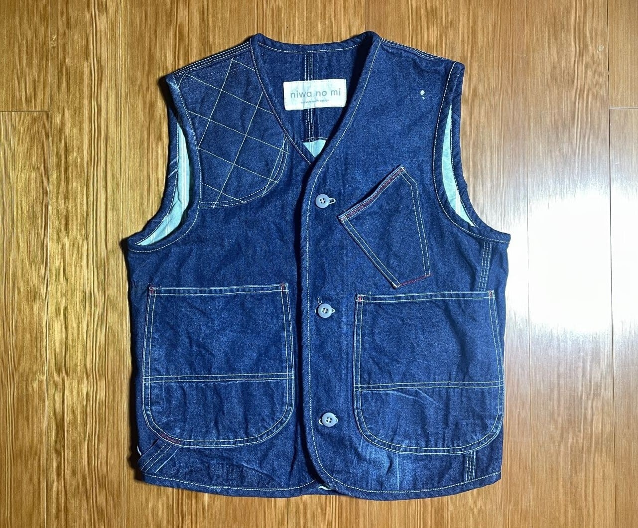 00's~ “Carhartt” Duck Vest SIZE L NAVY 00年代 カーハート ダック