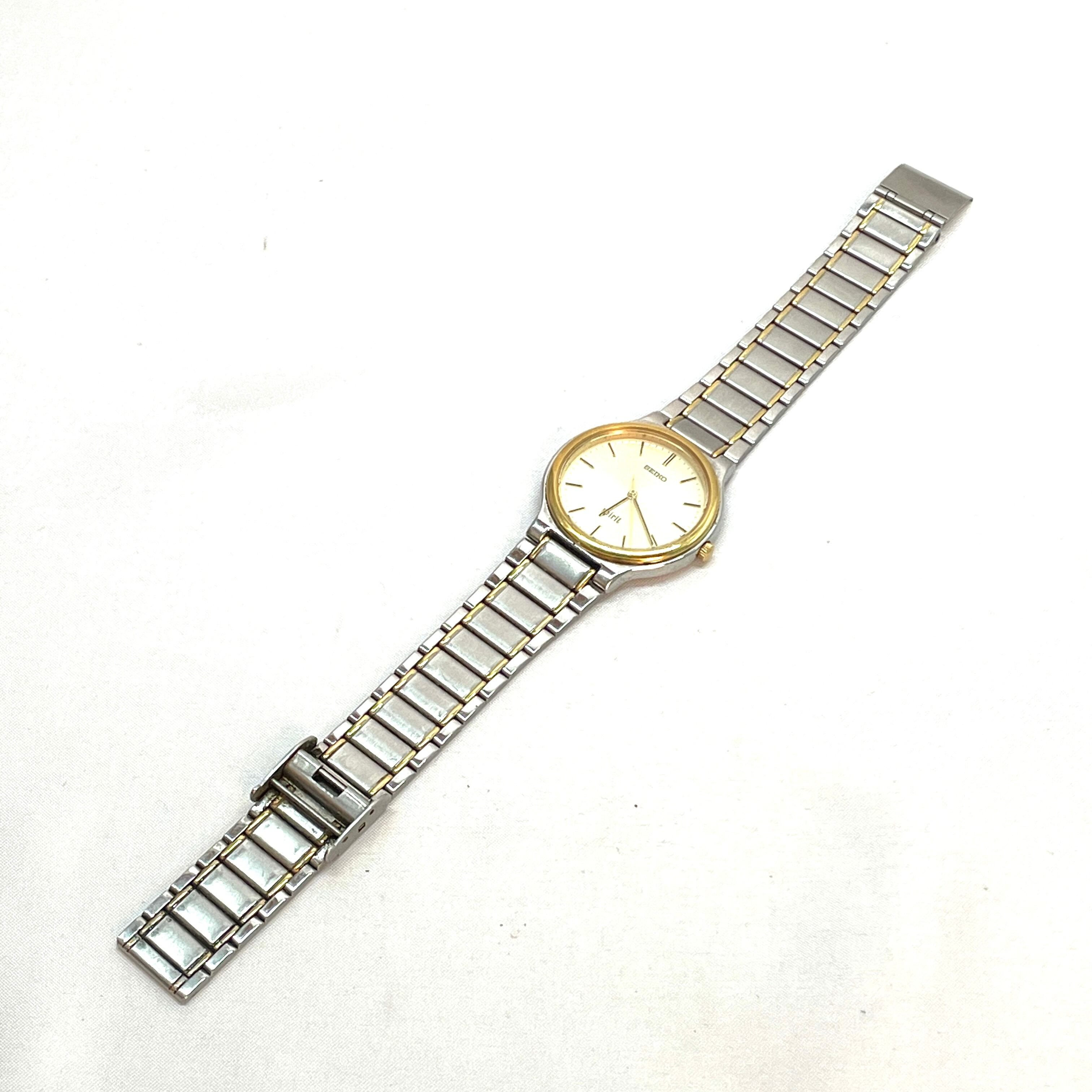 SEIKO セイコー SPIRIT スピリット 7N01-6A70 ゴールド文字盤 コンビ