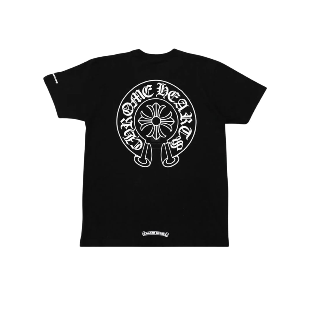CHROME HEARTS ホースシュー ブラック 半袖Tシャツ