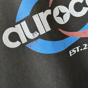 ダメージヴィンテージ風バックプリントロングTシャツ　1051