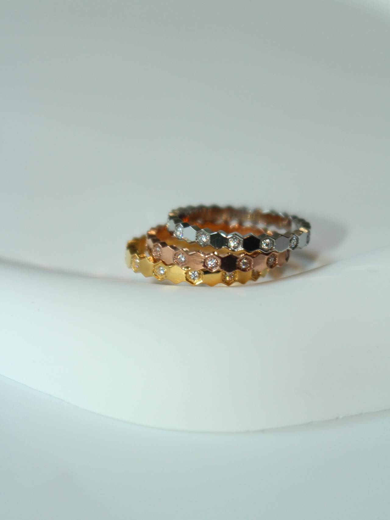 【SET】honeycomb ring