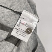 LACOSTE ラコステ コットン ニット カーディガン 40/グレー系 レディース カジュアル ハイゲージ