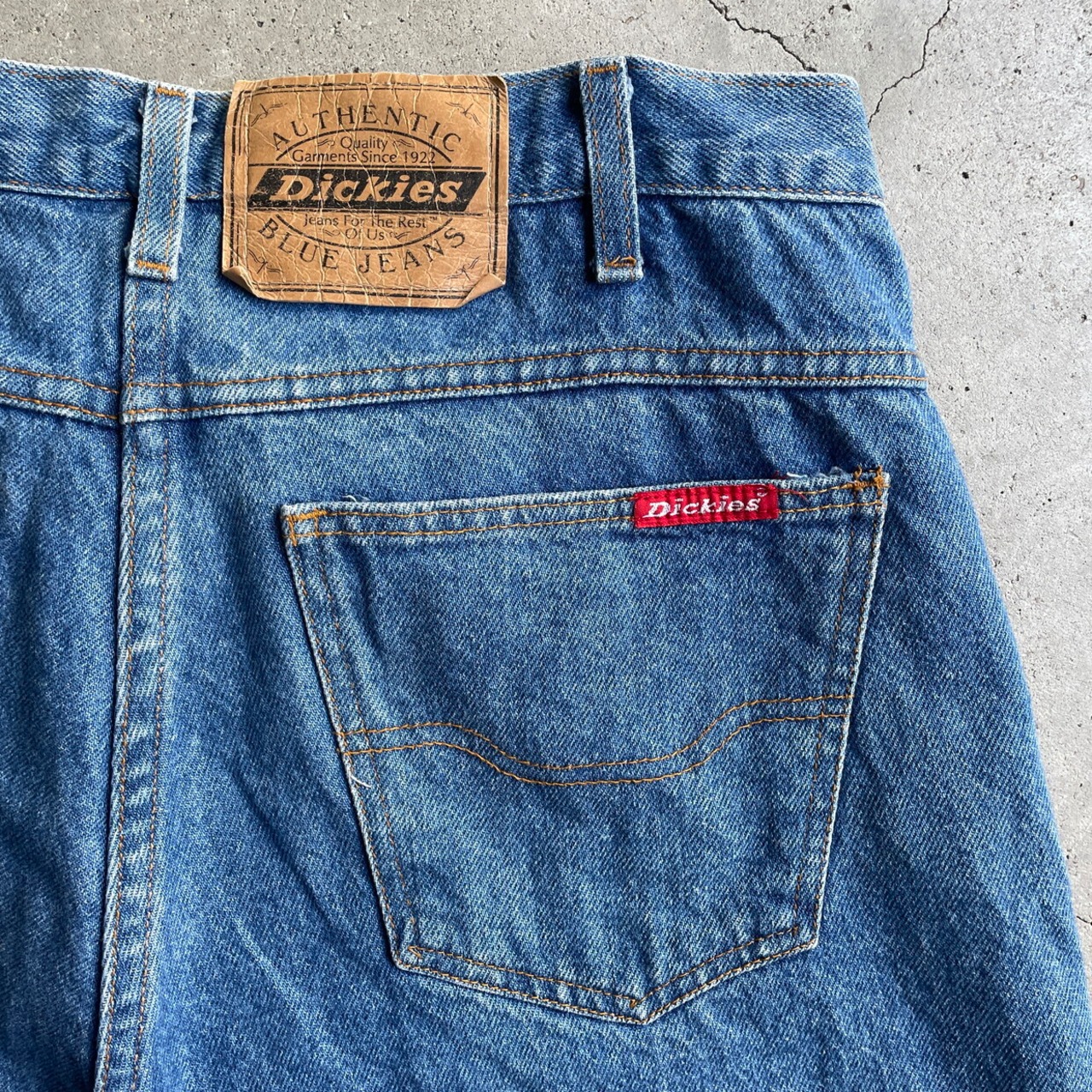 80年代 Dickies ディッキーズ ワイド デニム ショーツ ショートパンツ 