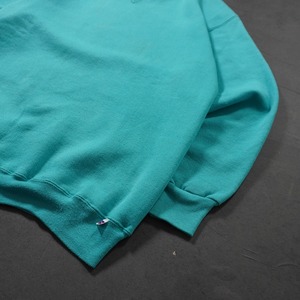 80s Russell Athletic sweatshirt solid Turquoise XL 古着
