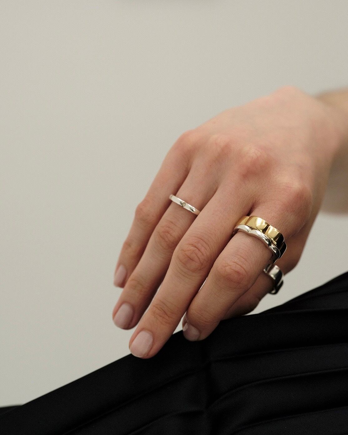 PLOW/flower line ring