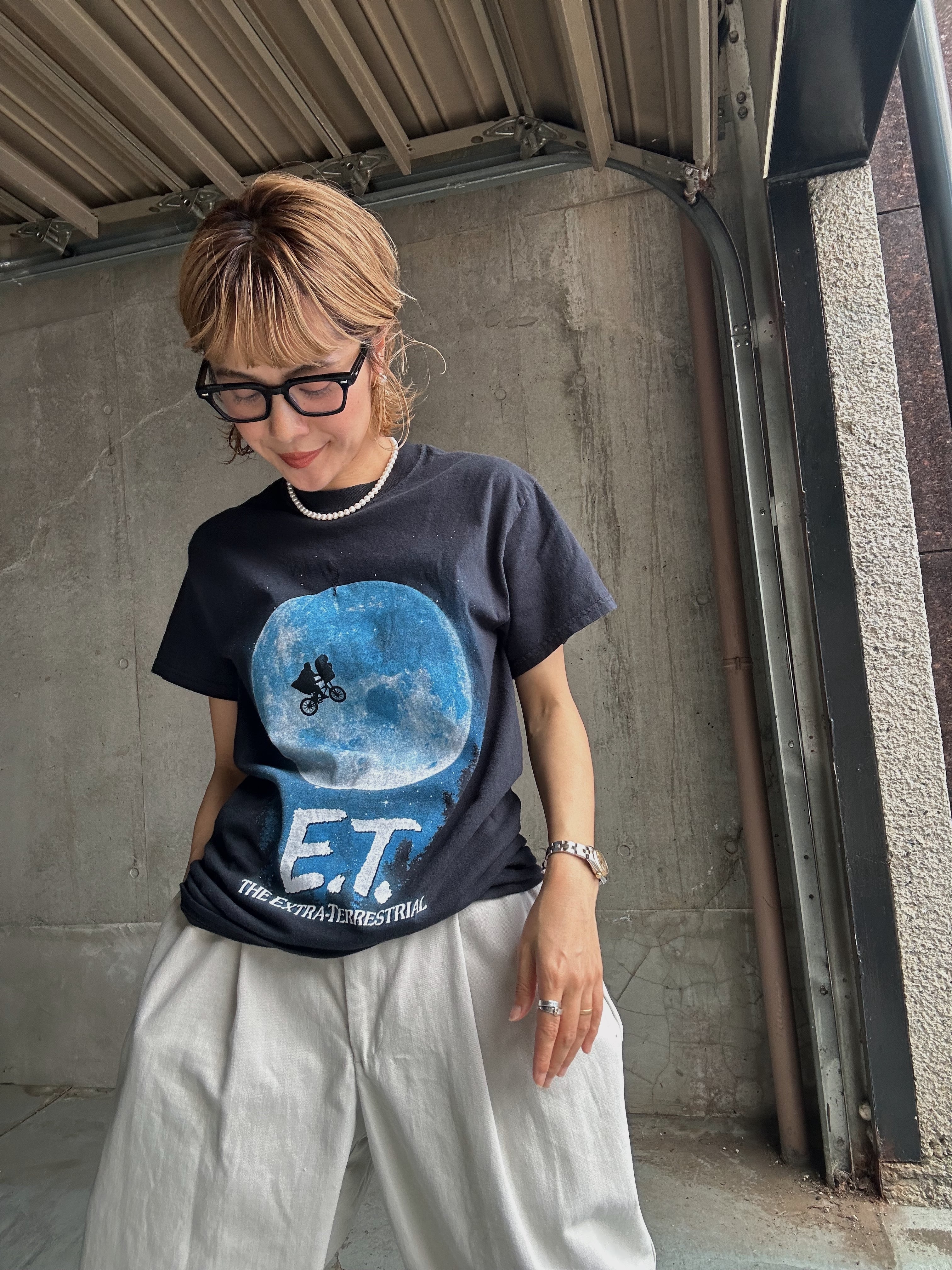 (CS2045)printed T-shirt “E.T.”