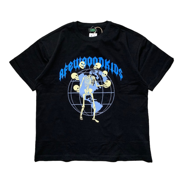 【A FEW GOOD KIDS】SKULL LOGO TEE BLACK