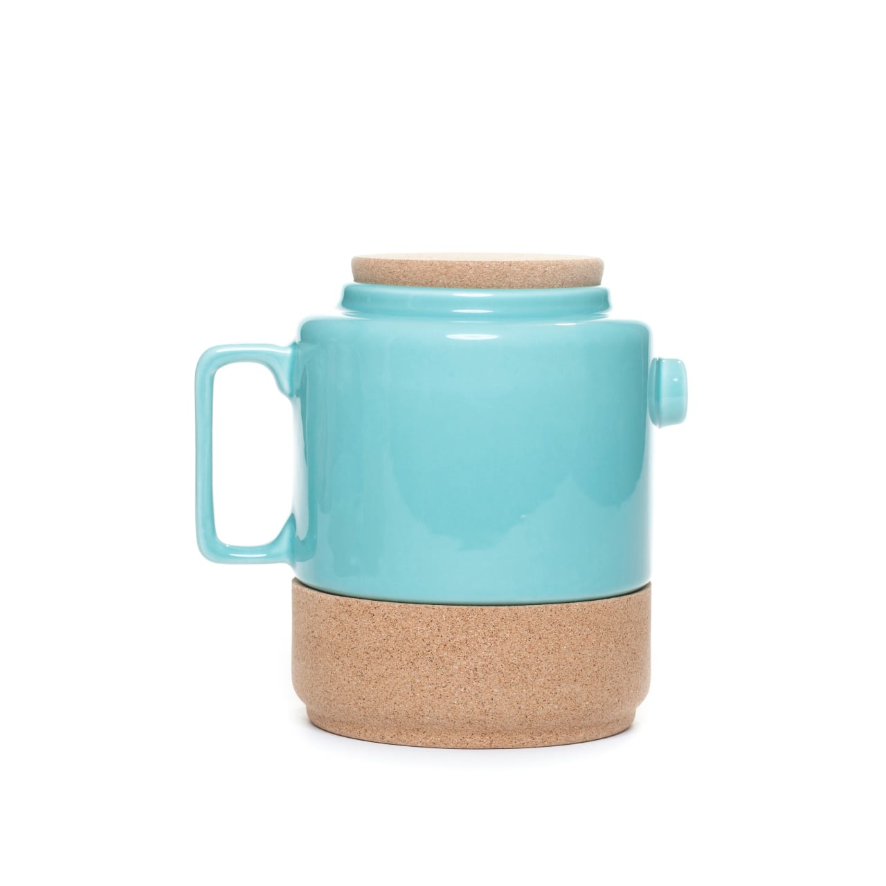 【ティーポット コルク×陶器 (ティールブルー)】The Whistler│AMORIM アモリム 公式輸入代理店