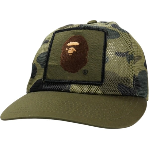A BATHING APE 迷彩トラッカーキャップ BAPE STA MESH CAP M（キャップ