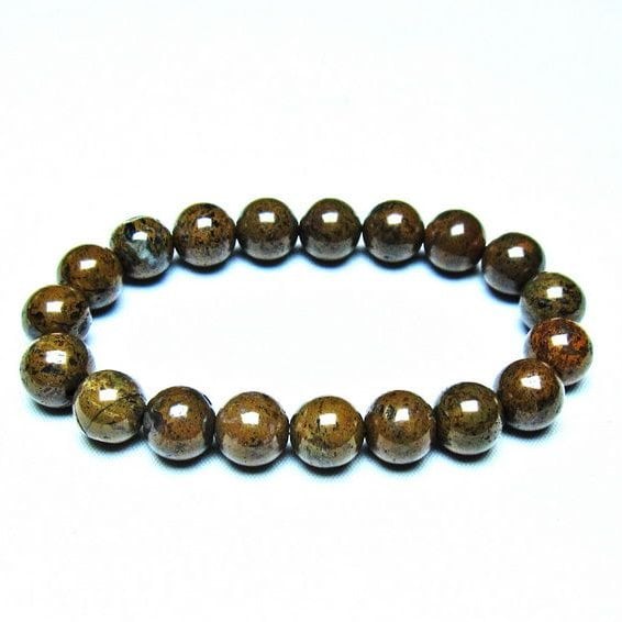 サハラNWA869隕石（コンドライト） ブレスレット 11mm 一点物 メール便可 [M便 1/10] 199-723