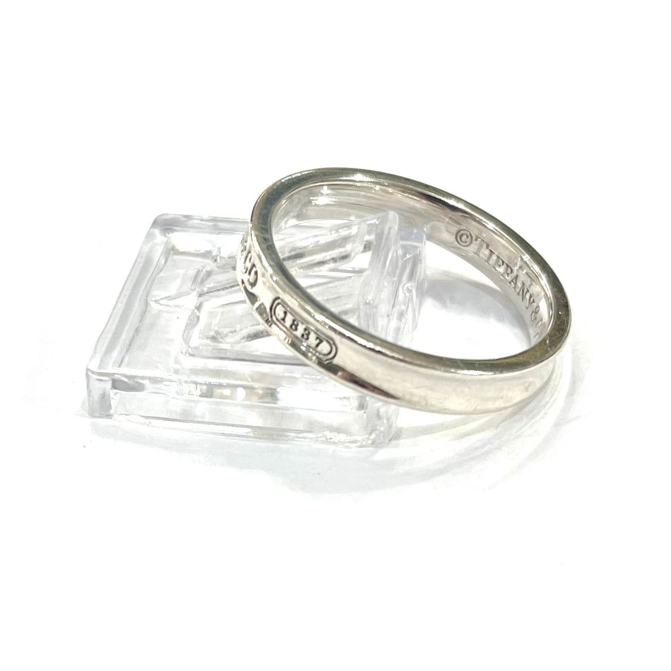 TIFFANY&CO】 【22号 】2827 細T&CO ナローシルバー925ヴィンテージ