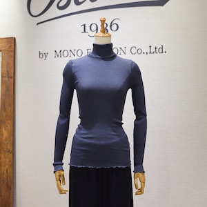 タートル/ベーシック/秋冬<アッシュブルー>ウール シルクNo.503438【オスカリート/Oscalito】