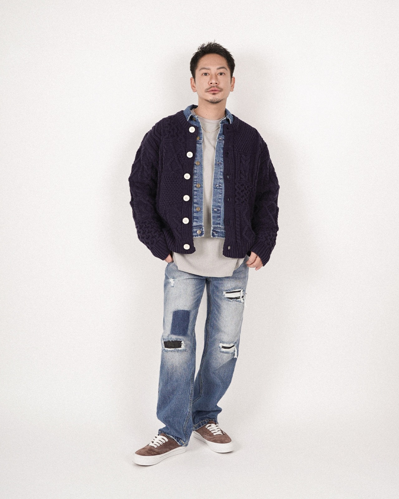 【#Re:room】VINTAGE STRAIGHT DENIM PANTS［REP308］