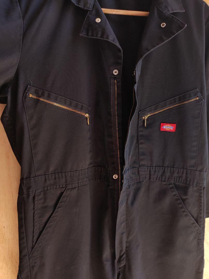 159 Dickies ディッキーズ 黒 つなぎ 古着 作業服 ワークウェア | PAY ID