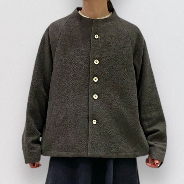 nume　ウールジャケット nume wool linen blouson jacket | CoCo Cuore