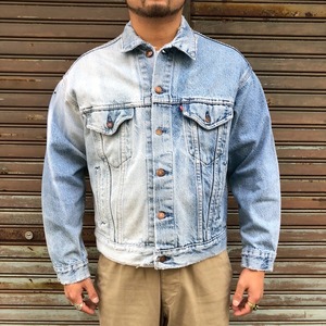 鬼フェード 80s USA製 リーバイス levi's デニム トラッカージャケット アイスブルー ヴィンテージ アメカジ インディゴ 90s アメリカ古着