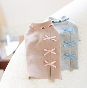 即納/予約【MYLITTLEDOG】Jennie Slit T-shirt (Brown)