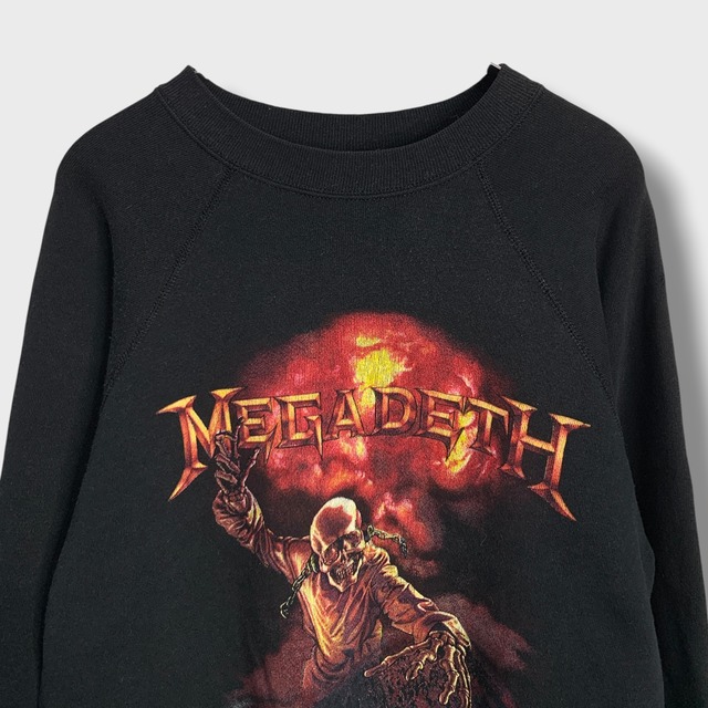 80s USA製 MEGADETH メガデス バンドスウェット ブラック　L