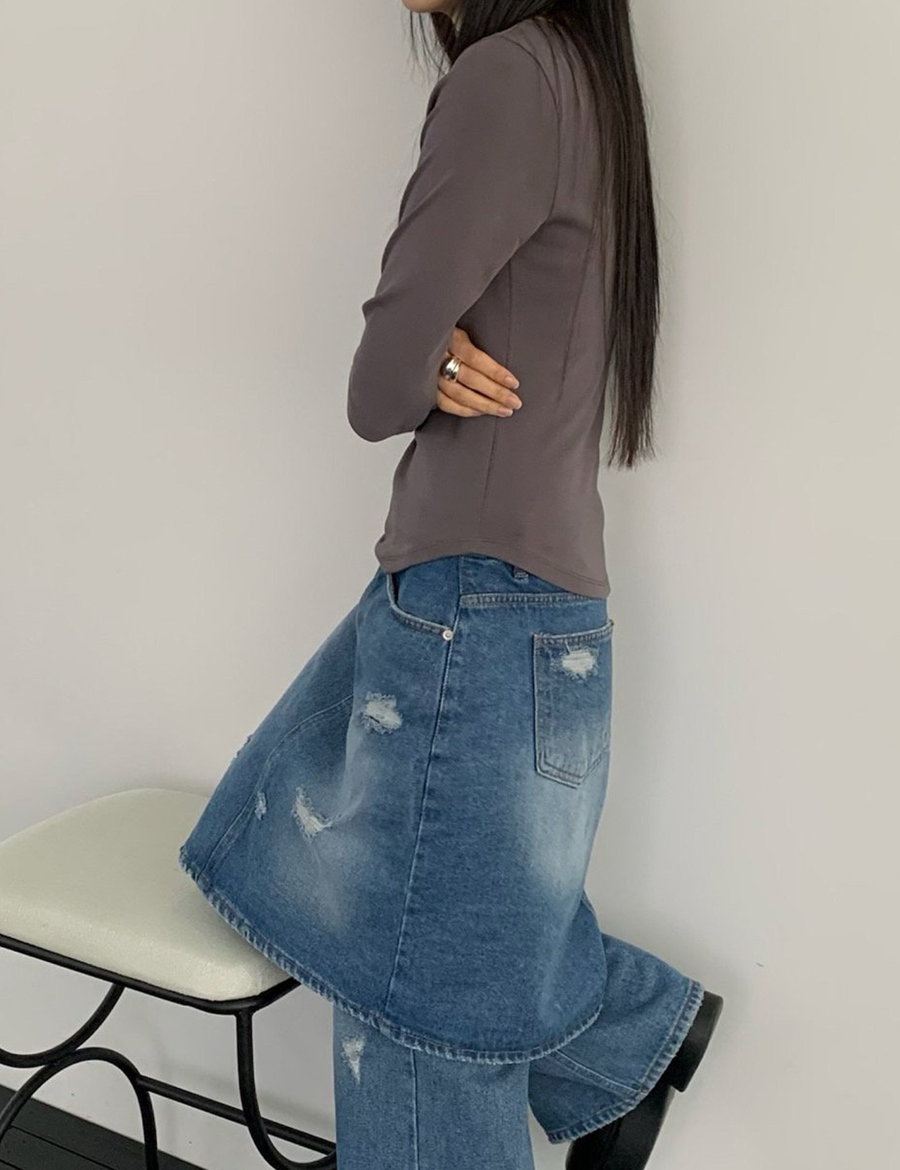 【新作5％OFF・3日間】Three-quarter sleeve Tops_5colors