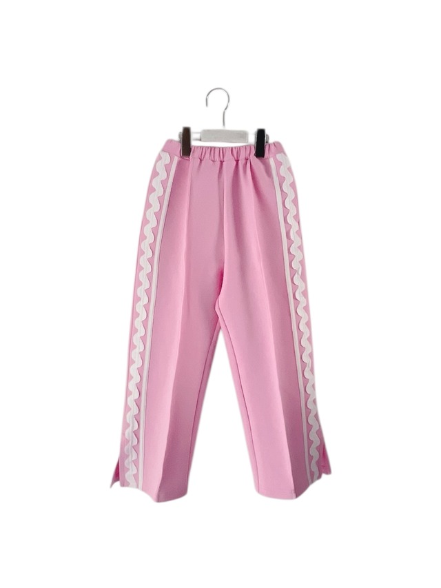DOUBLE KNIT SLIT PANTS / F1