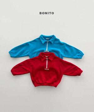 【予約】bonito  Collar half zip