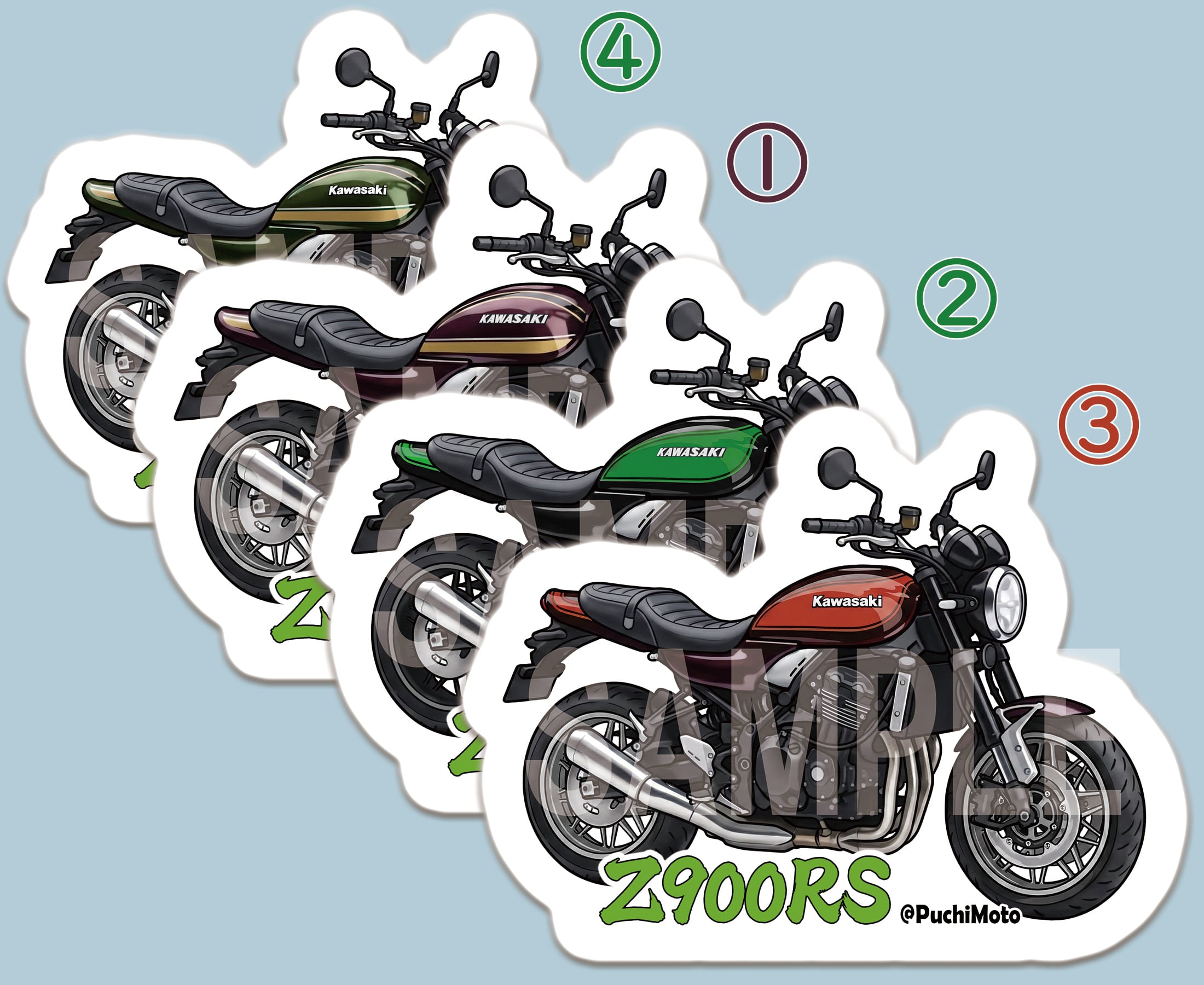 Kawasaki Z900RS 特別仕様車 ステッカー Sサイズ | 江ノ島さくら堂 本店