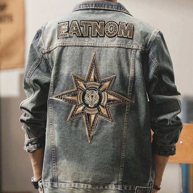 embroidered denim jacket(GV234)