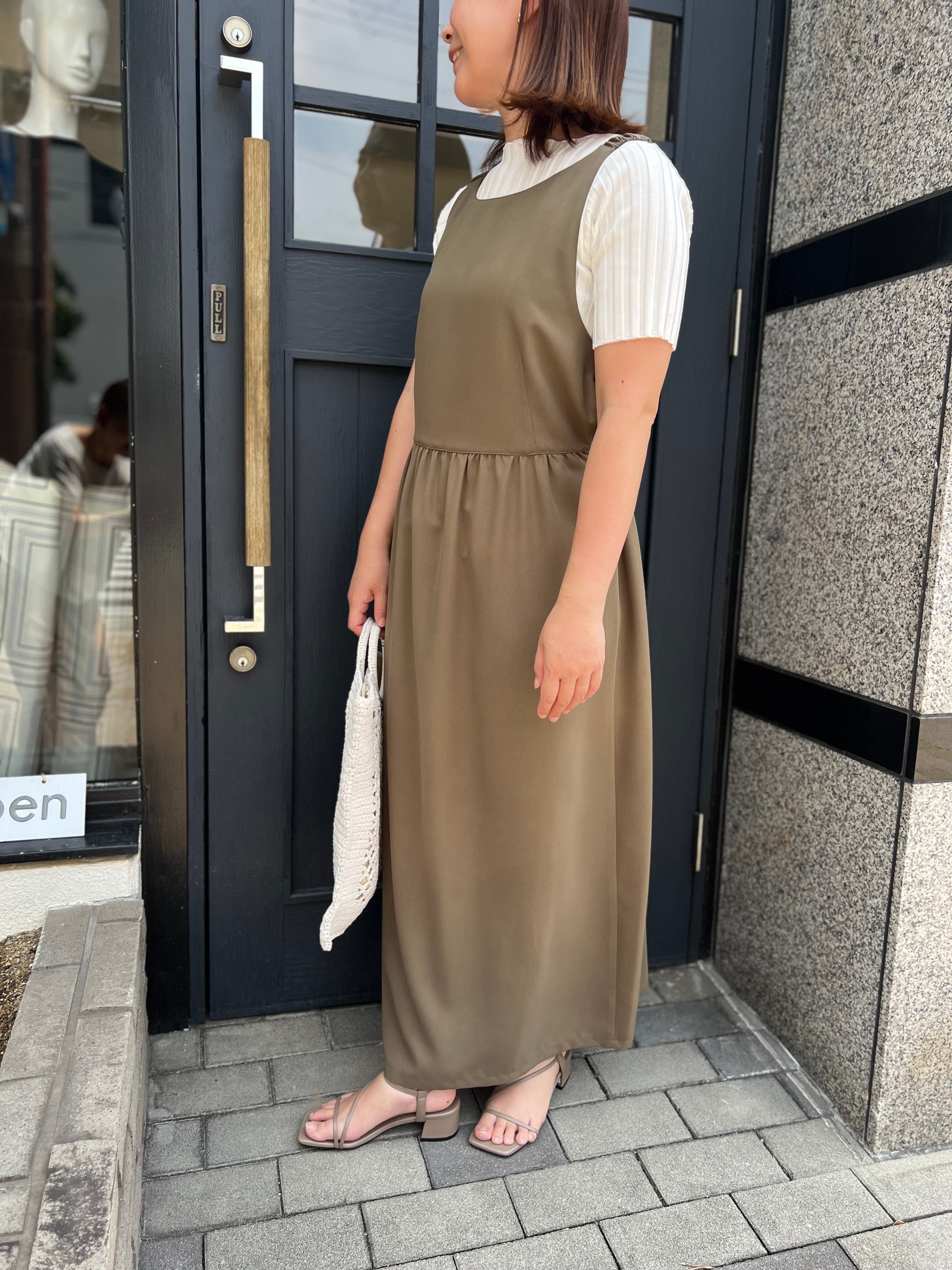 【PASSIONE】バックデザインジャンパースカート 516108