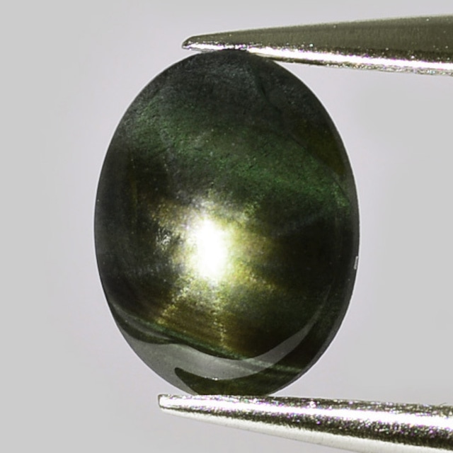 加工OK スターサファイア 1.12ct ルース オーバル カボション