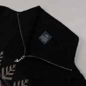 90s AVOCA アヴォカ ノルディック ハイネック ハーフジップ メリノウール ニットセーター サイズ S /ビンテージ