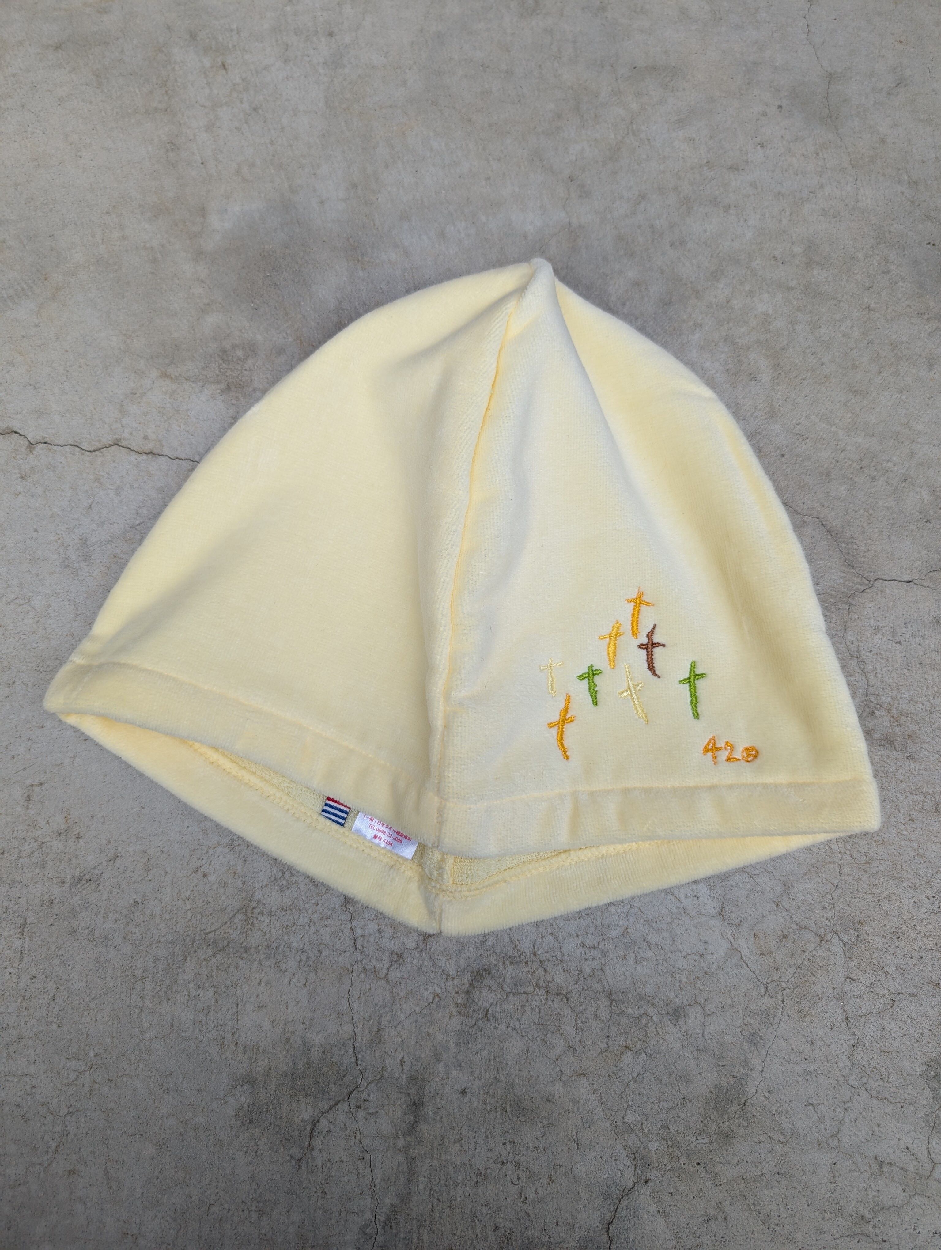 "深緑" original sauna hat / made in 今治 / PALE LEMON