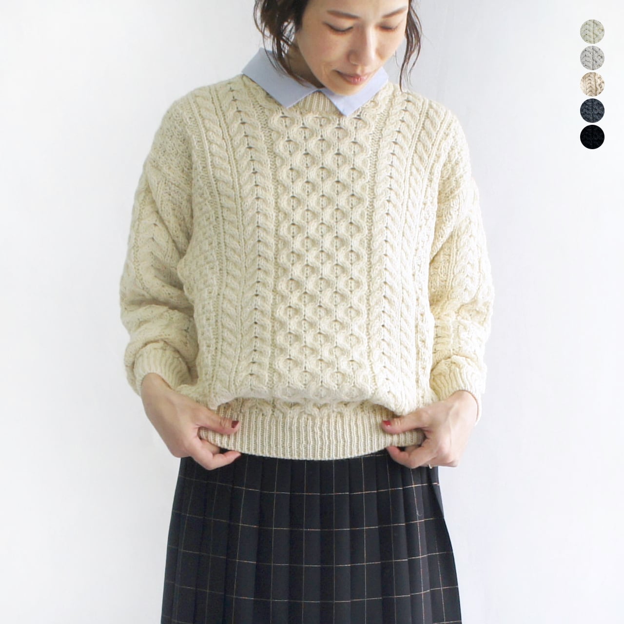 Aran Woollen Mills * アランニット プルオーバー [A823] | galette