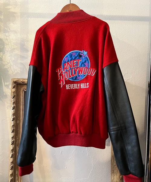 90's planet hollywood stadium  jacket【 XL】