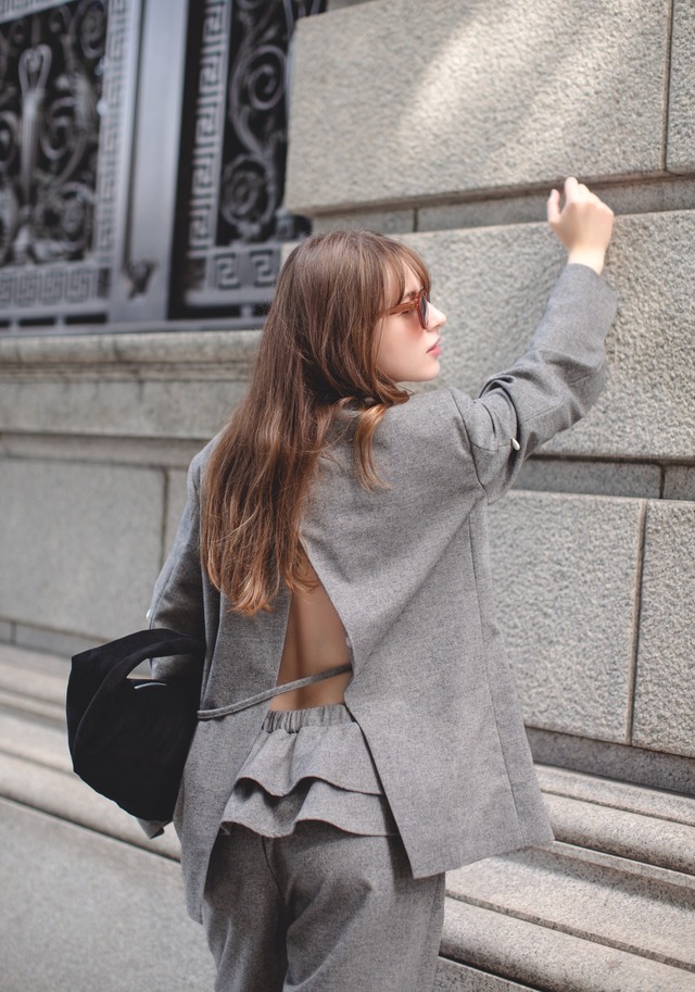 （original)パール付きバックスリットジャケット