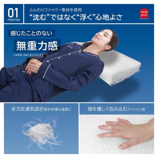 コストコ再販商品 モリシタ 空気の上で眠るまくら 3D 30×50cm