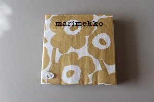 marimekko/マリメッコ　ペーパーナプキン　white gold