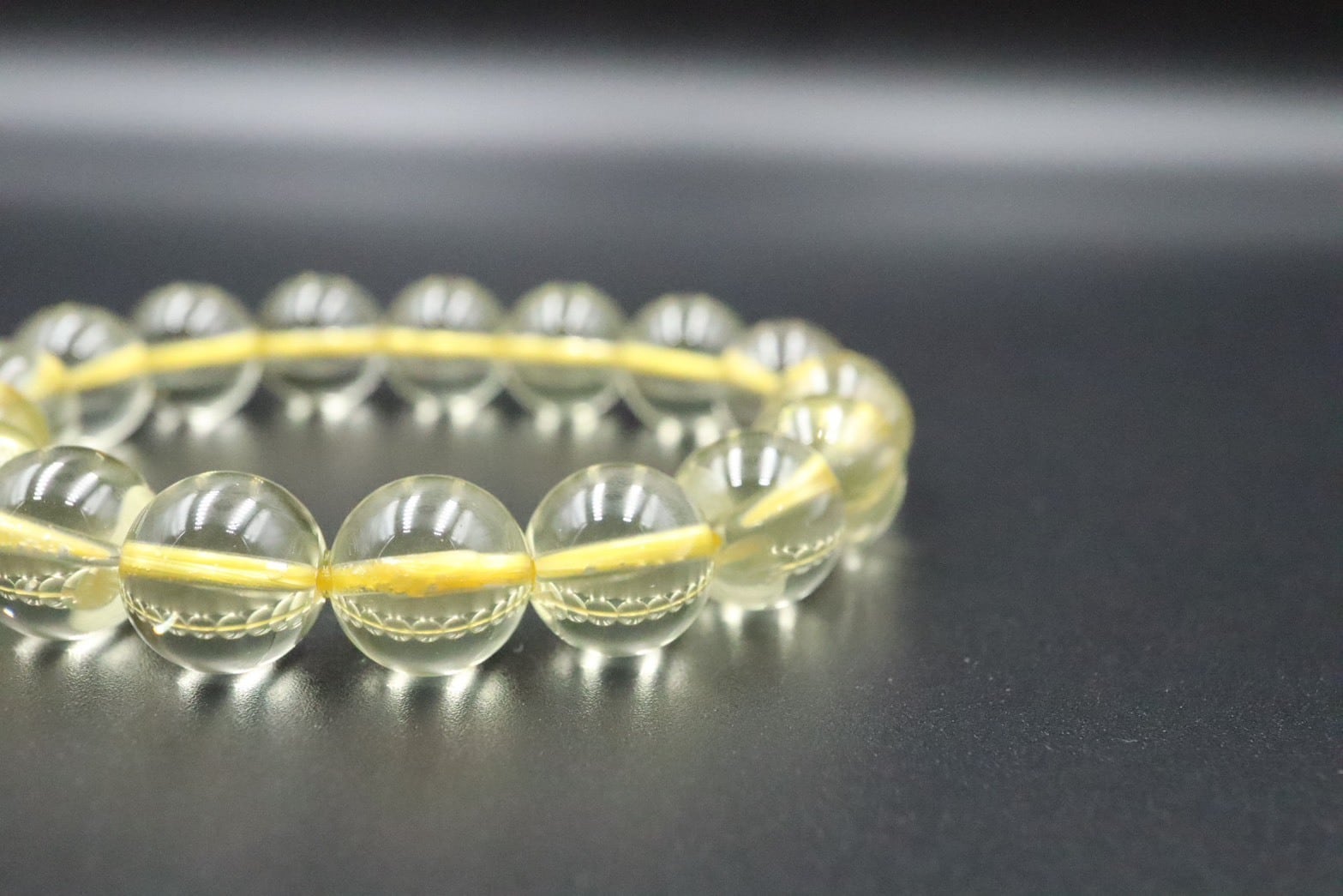 オウロヴェルデクォーツブレスレット12mm | Power Jewel∞