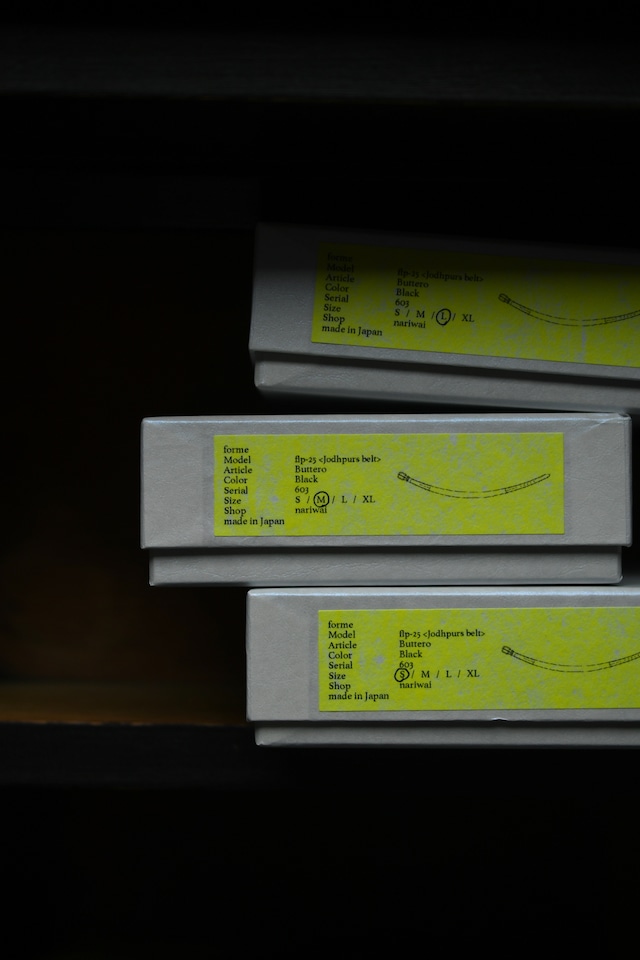 forme / Jodhpurs belt (Buttero Calf×Black)