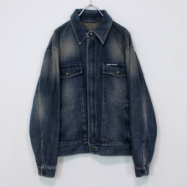 【Caka act2】Aging Design Vintage Loose Denim Jacket