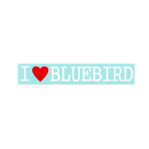 【Fproducts】アイラブステッカー/BLUEBIRD/アイラブ ブルーバード