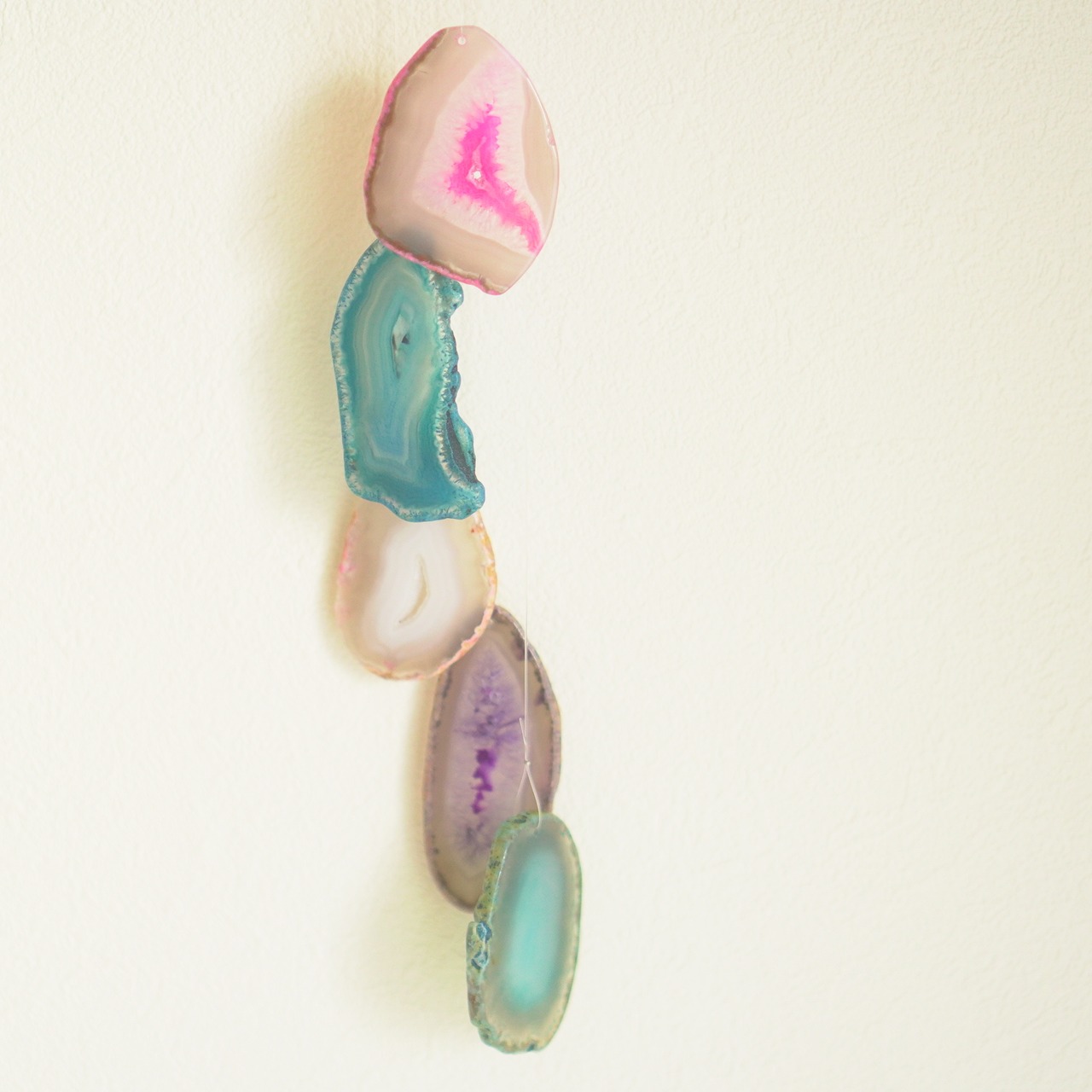 Pink sand Beach - アゲートヒーリングチャイム / Agate Sun Catcher Wind Chime 176