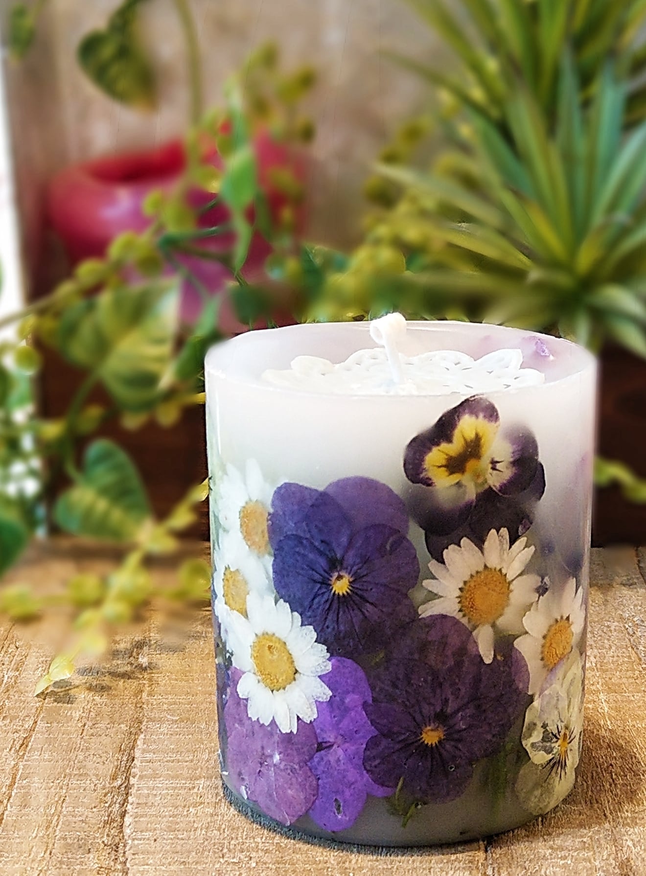 綺麗な花々のボタニカルキャンドル Enkeli Candle