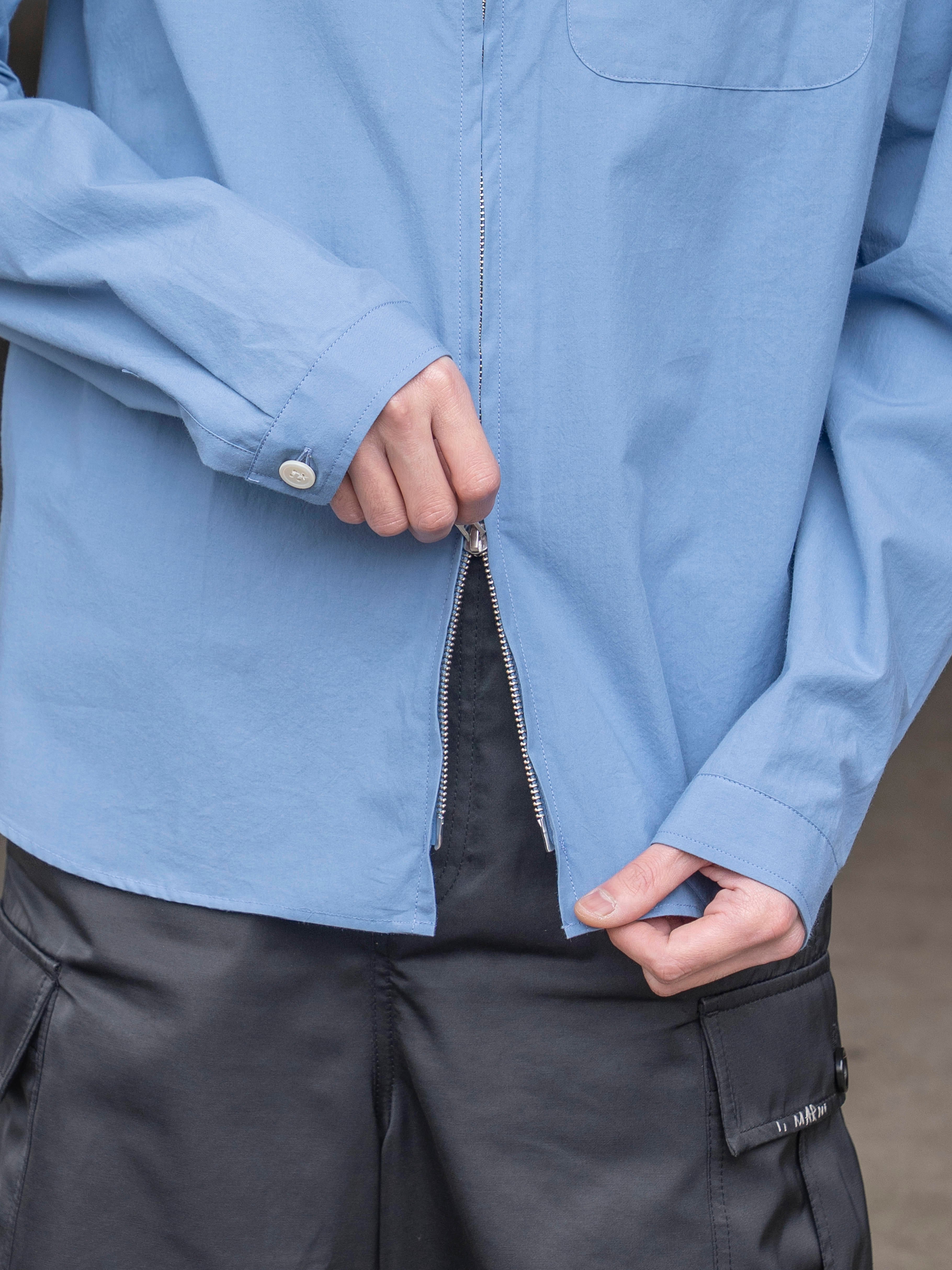 ANOTHER ASPECT ANOTHER Zip Shirt 1.0 JPN Ocean Blue | BEST PACKING