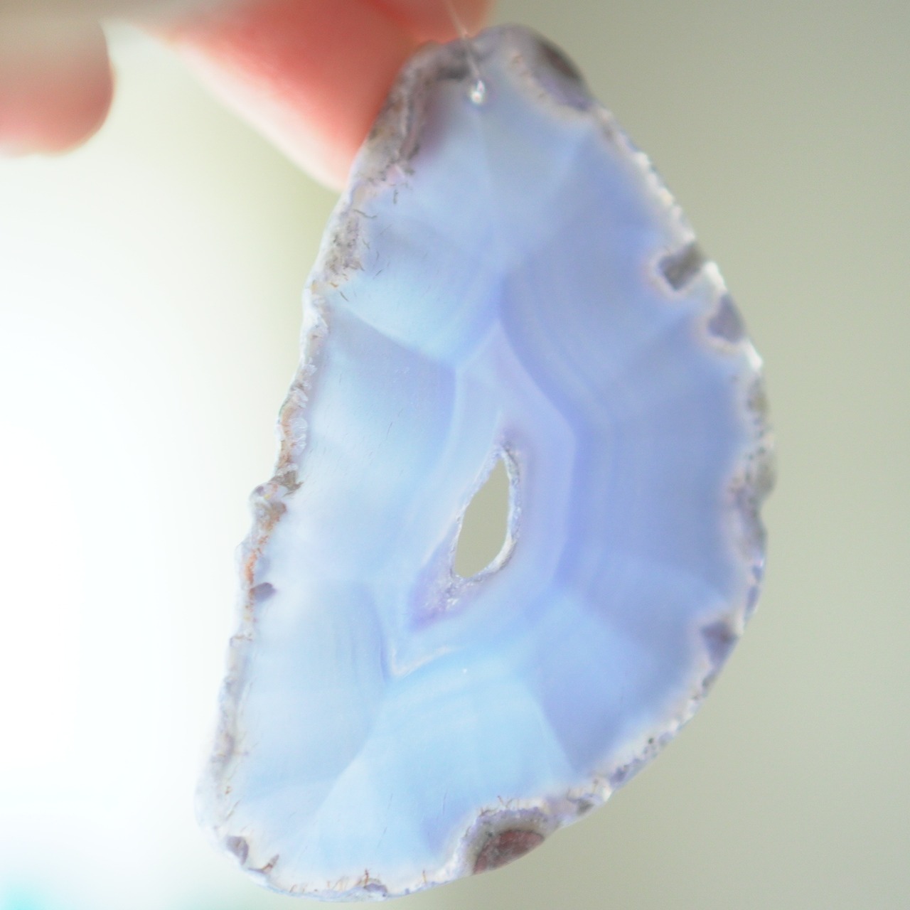 Daybreak Blue 09 - アゲートヒーリングチャイム / Agate Sun Catcher Wind Chime 694