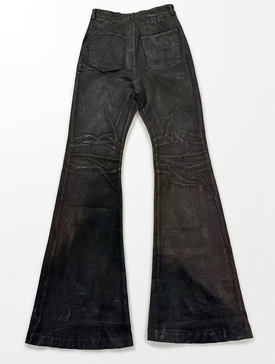 Waxed Flare Denim | PAY ID