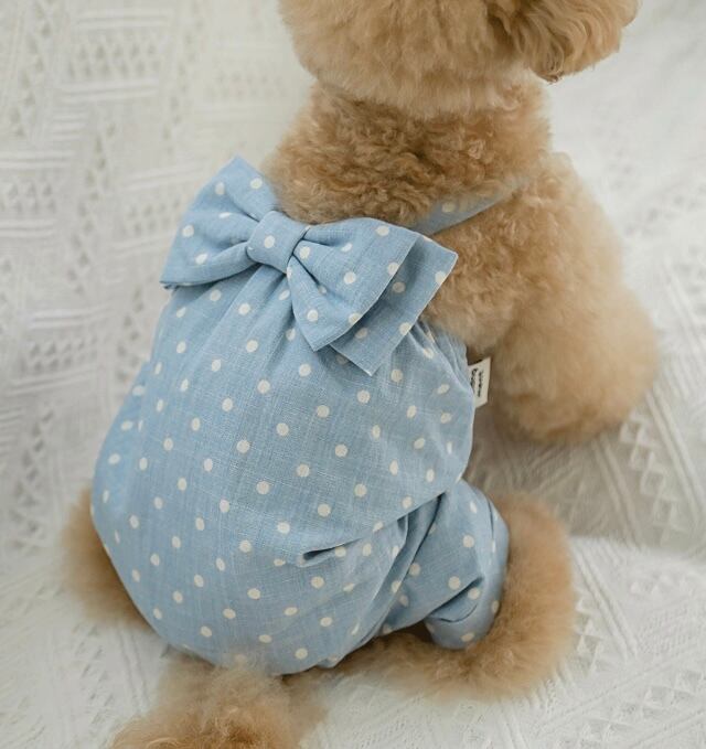 《予約》MM0003 Lovely ribbon dot Blue