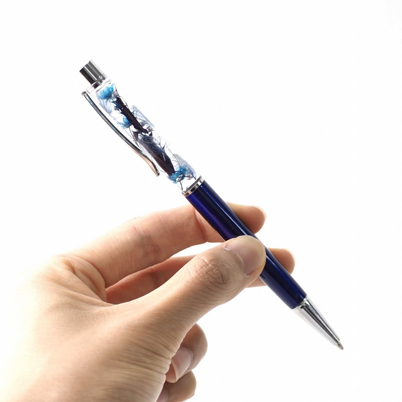 ハーバリウムボールペン『瑠璃』 | 花のインテリア工房「銀世界」