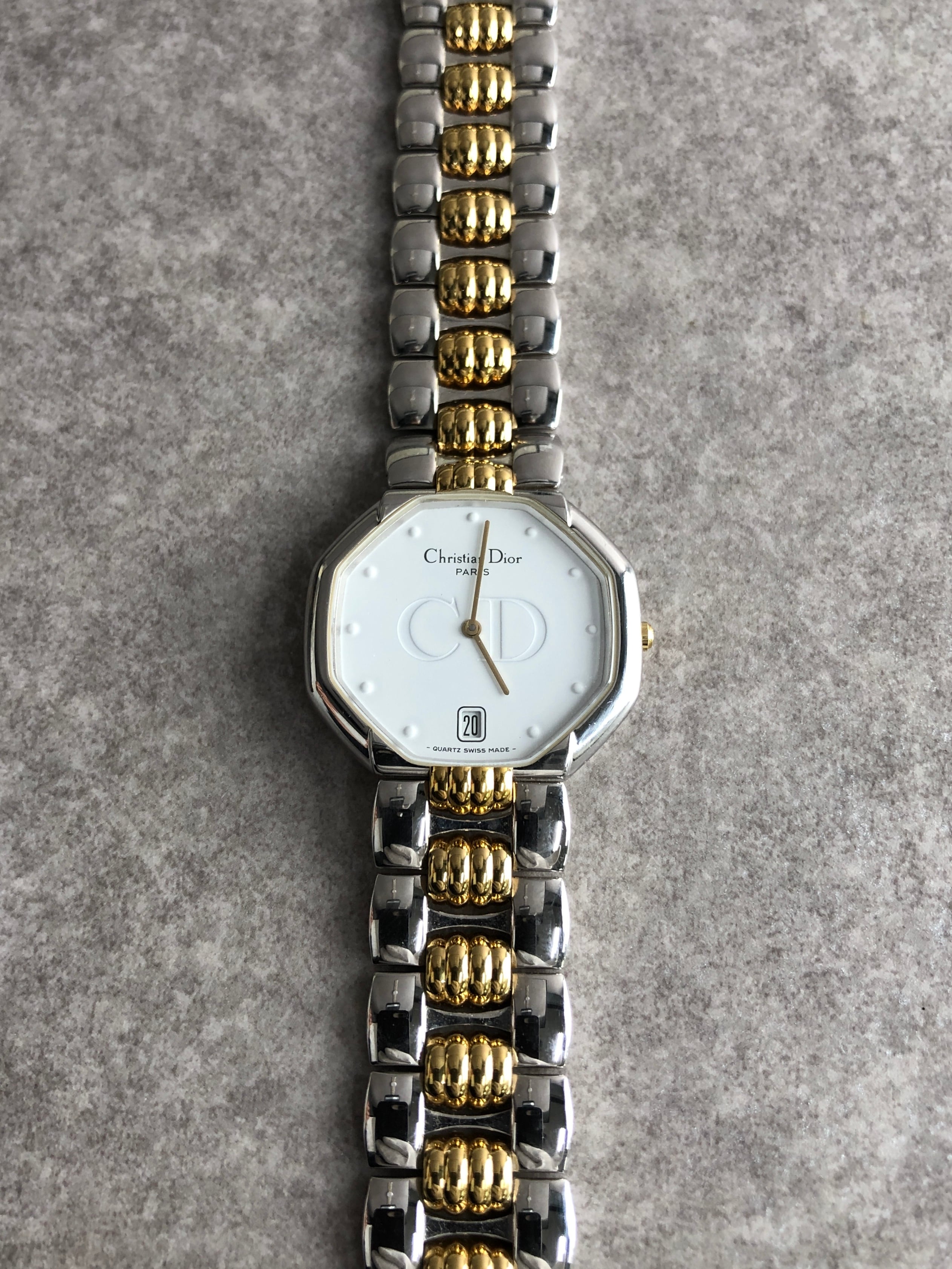 Christian Dior クリスチャン ディオール 腕時計 シルバー オクタゴン